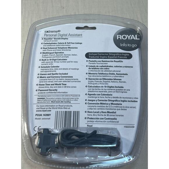 Royal Info To Go Extreme Personal Digital Assistant Translator Spanish French - Picture 2 of 2